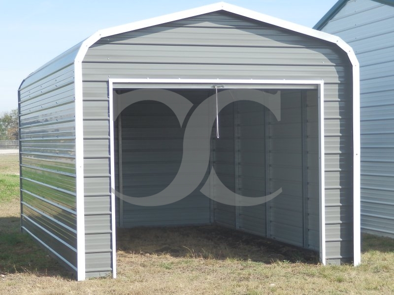 Single Garage | Regular Roof | 12'W x 21'L x 7`H | 1-Car Single Garage | Regular Roof | 12'W x 21'L x 7`H | 1-Car